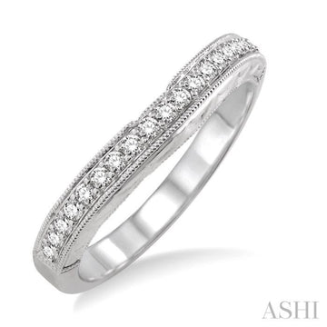 1/4 Ctw Diamond Wedding Band in 14K White Gold
